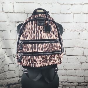 Nicole Miller Leopard Print Backpack